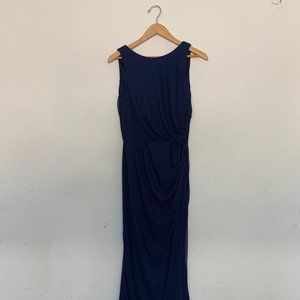 David's Bridal Blue Bridesmaid's Dress